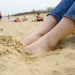 Feet in sand Feet in sand